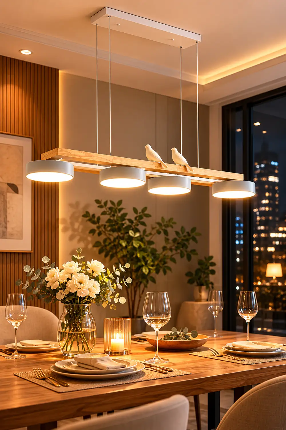 Sienna Bird Long Chandelier - Lumpaz