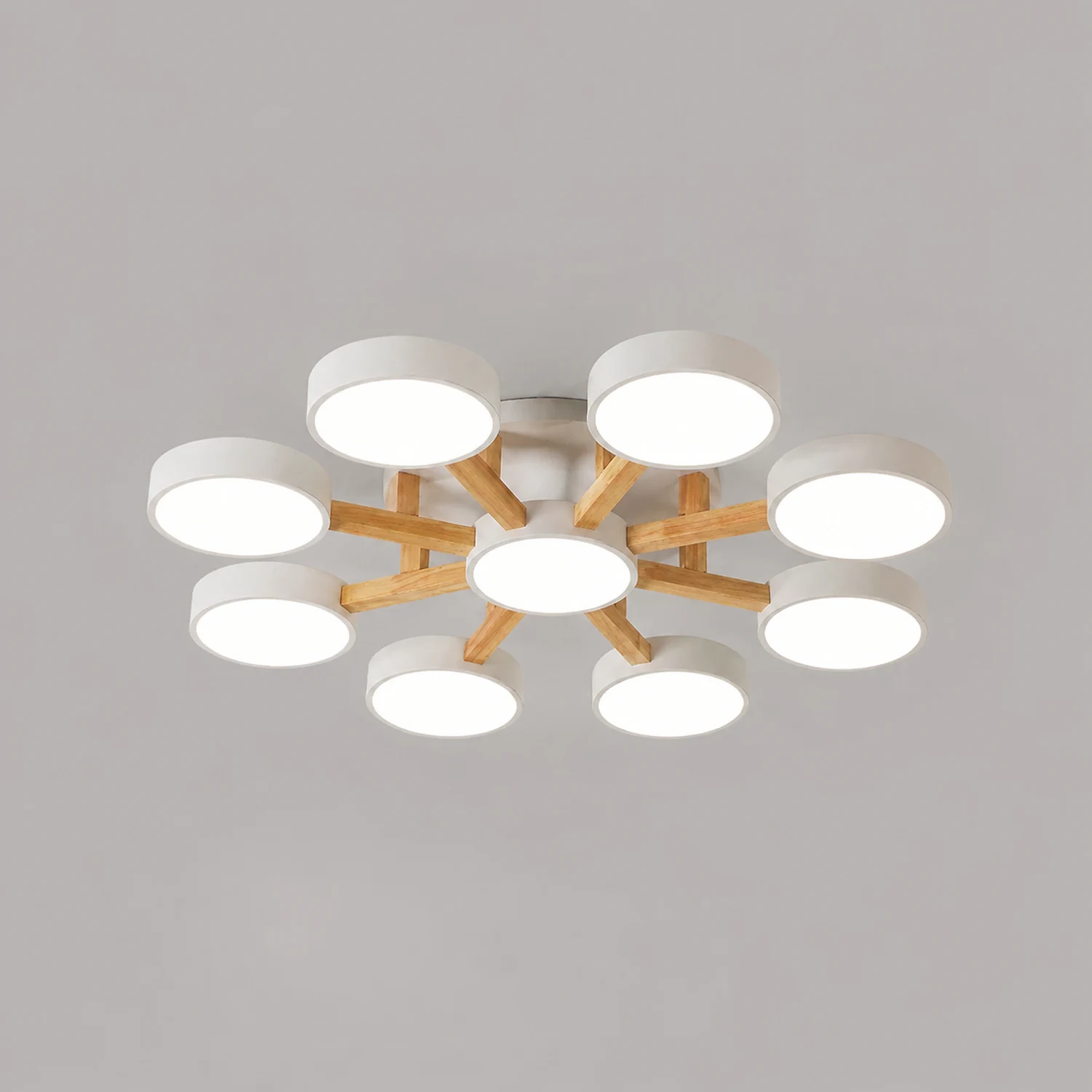 Contemporary Acrylic Multi-Heads Ceiling Light - Lumpaz