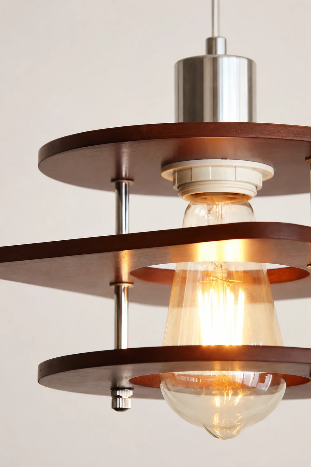 Retro Walnut Pendant Lamp - Lumpaz
