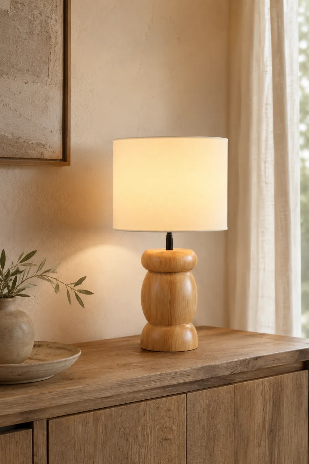 Pebble Wood Table Lamp - Lumpaz