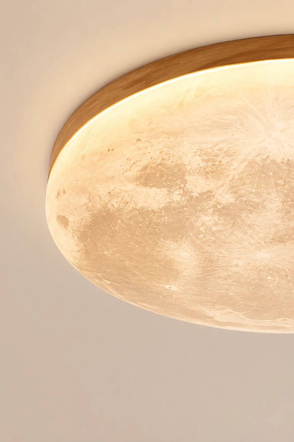 Creative Round Moon LED Ceiling Light - Lumpaz