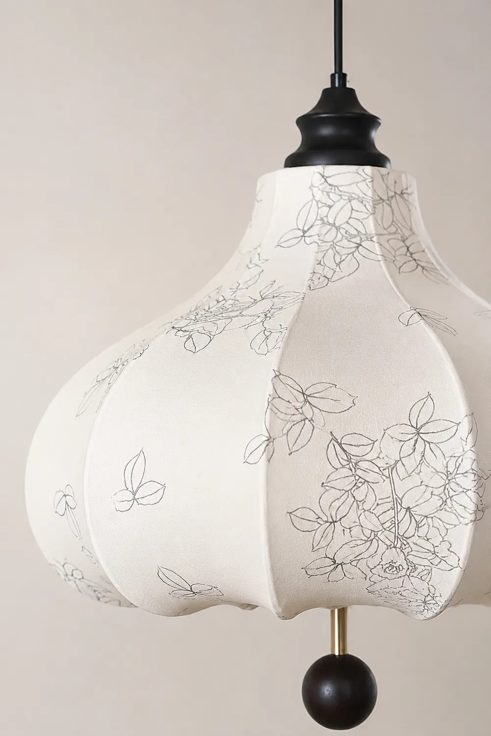 Chestnut Fabric Pendant Lamp - Lumpaz