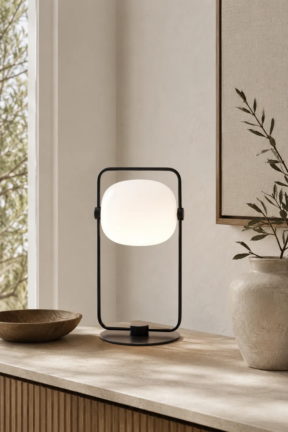 Black Galet Table Lamp - Lumpaz