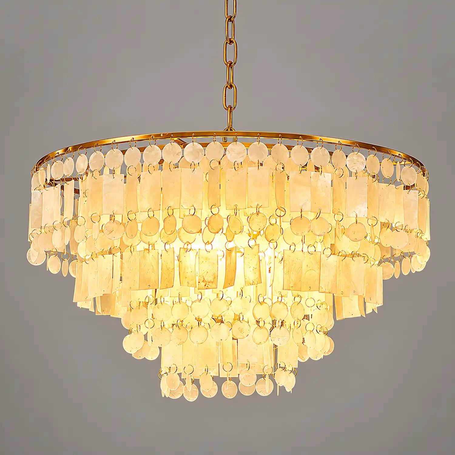 Capiz Shell Chandelier - Lumpaz