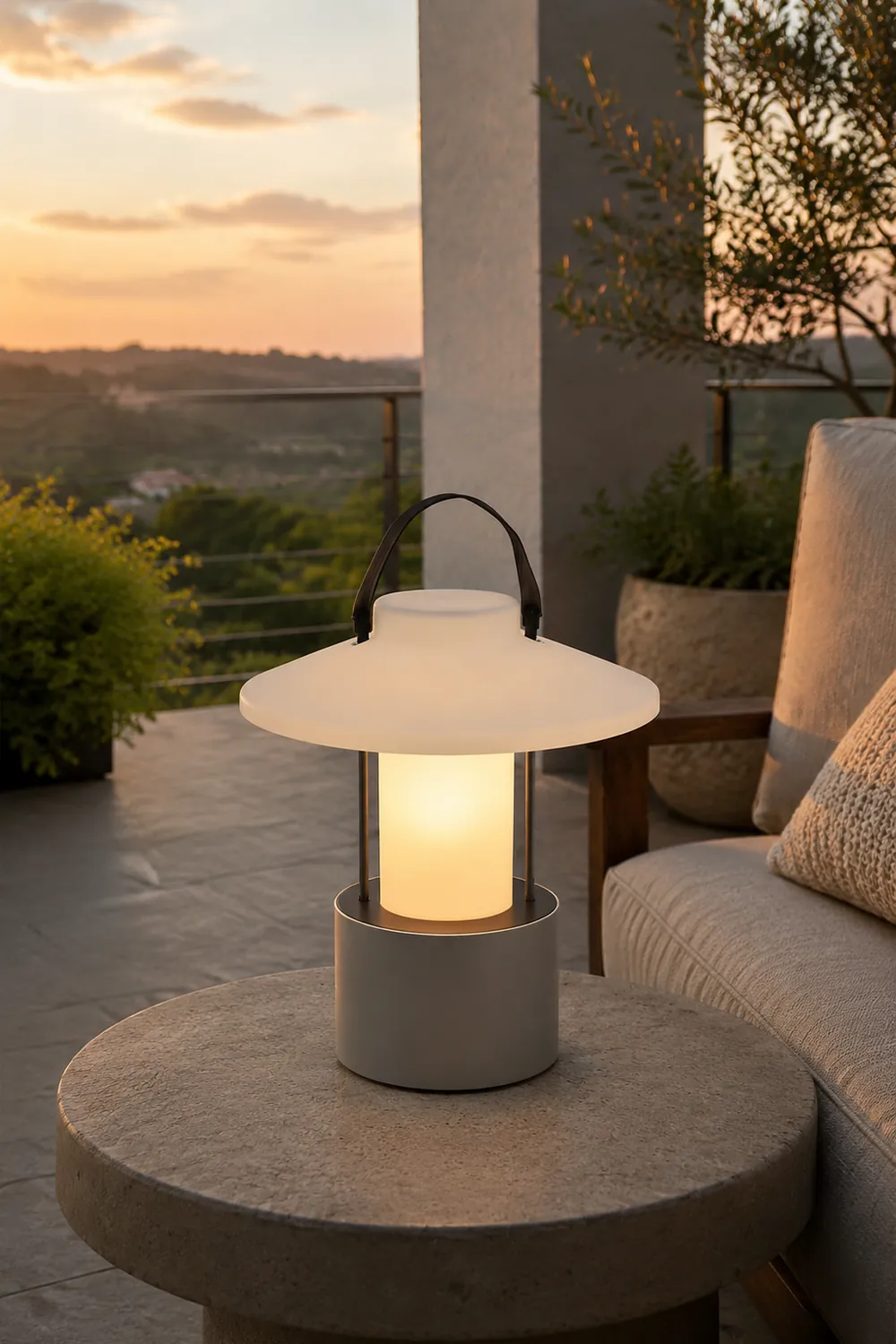 Claro Outdoor Built-in Battery Table Lamp - Lumpaz