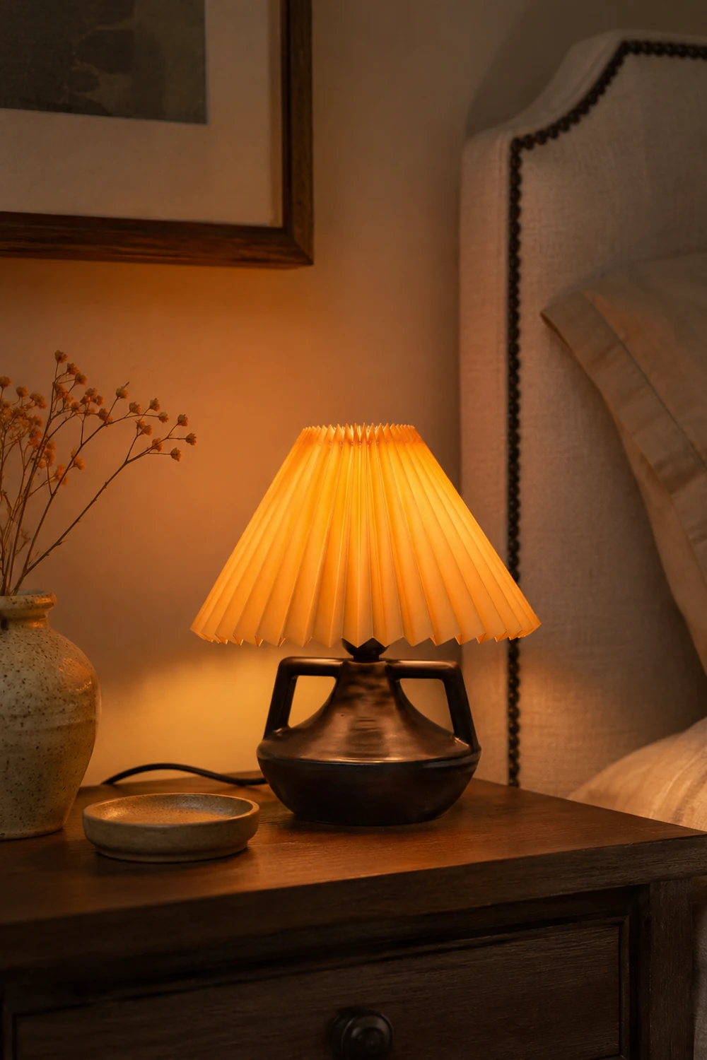 Navia Pleated Table Lamp - Lumpaz