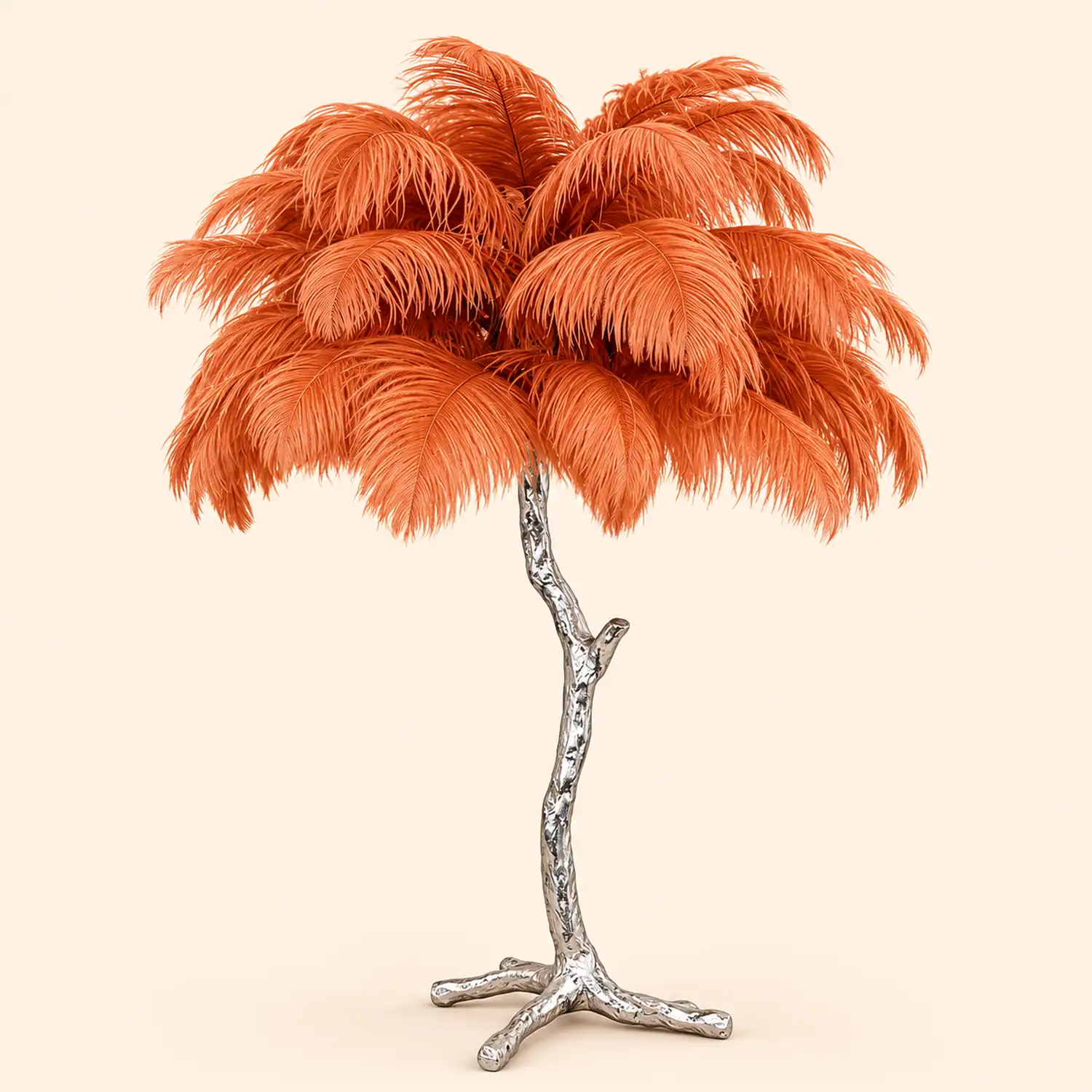 Ostrich Feather Table Lamp - Lumpaz