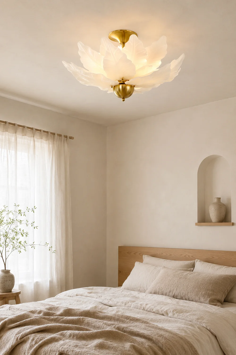 Leaf Glass Ceiling Lamp - Lumpaz