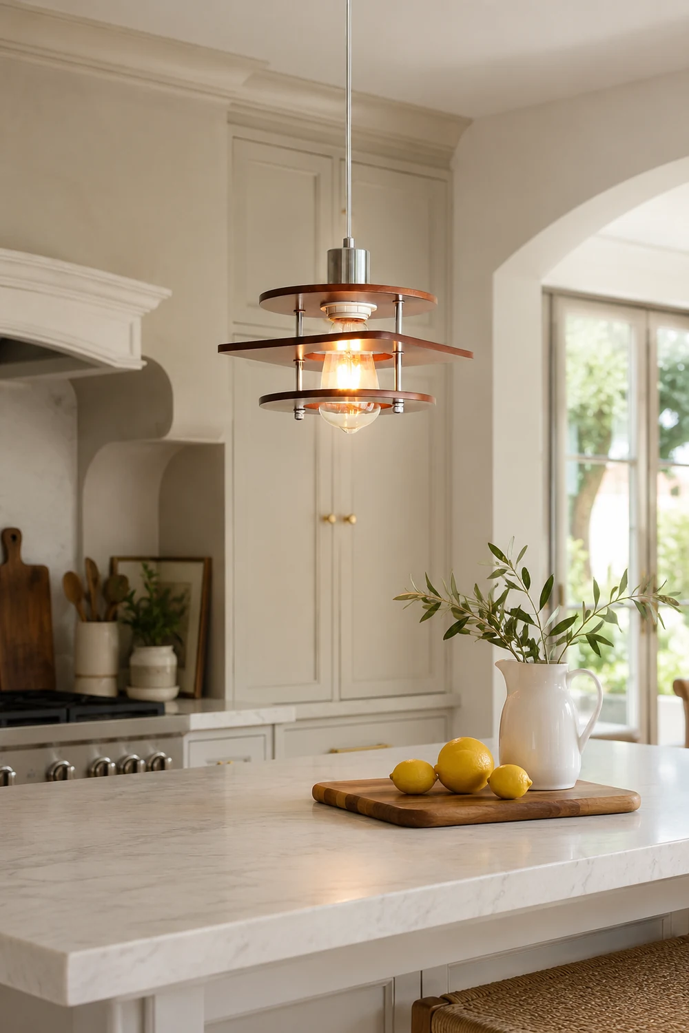 Retro Walnut Pendant Lamp - Lumpaz