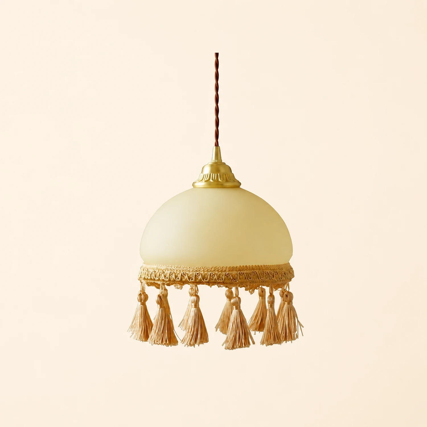 French Tassels Brass Pendant Light - Lumpaz