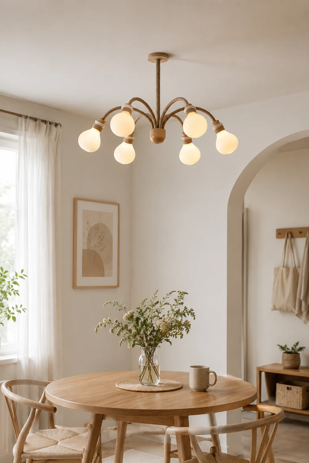Hemp Rope Chandelier - Lumpaz