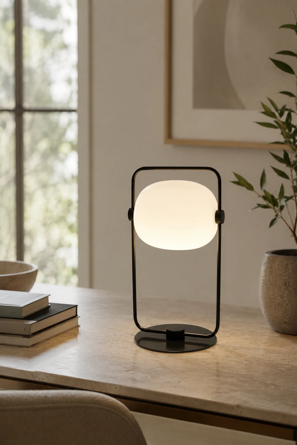 Black Galet Table Lamp - Lumpaz