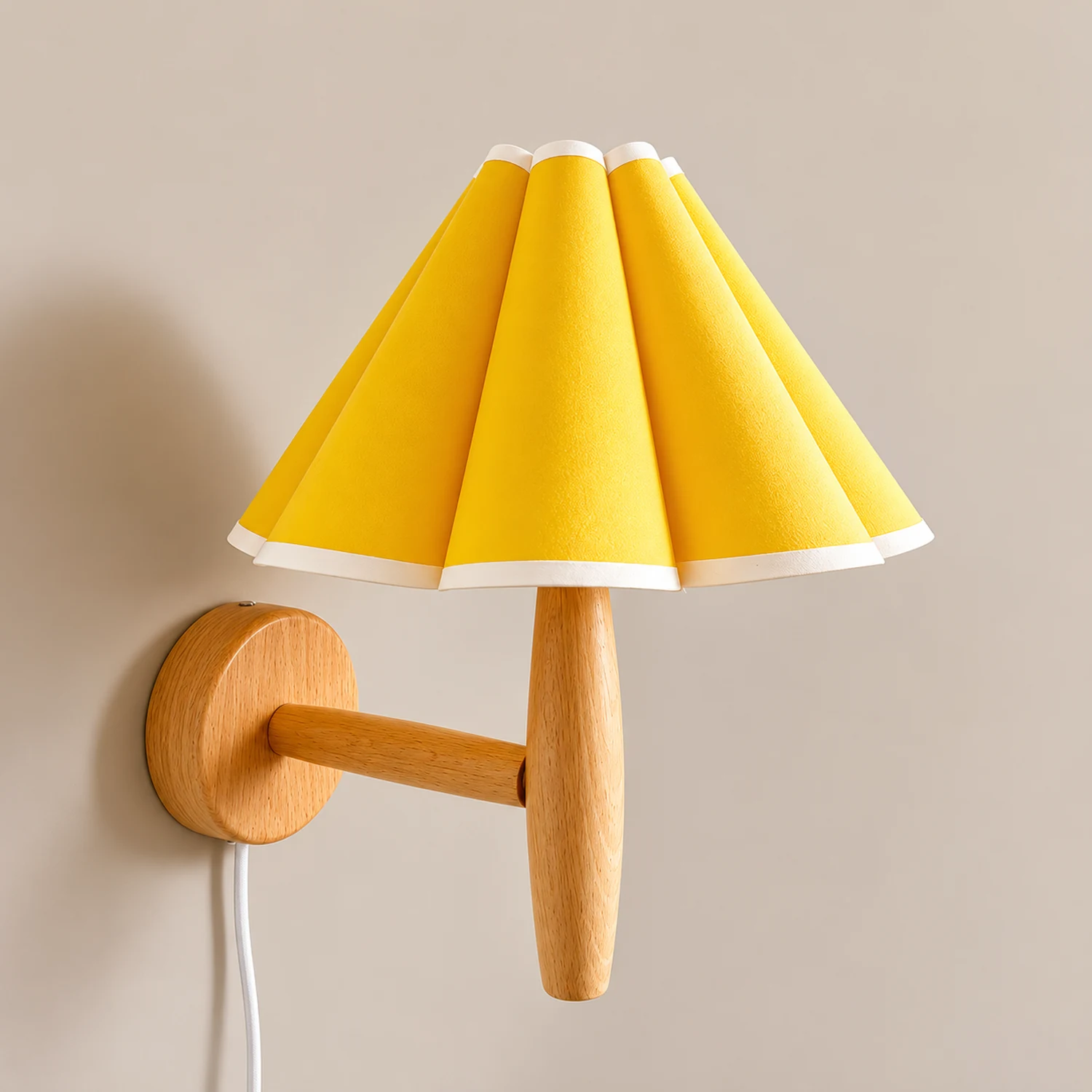 Vintage Fluted Plug In Wall Lamp - Lumpaz