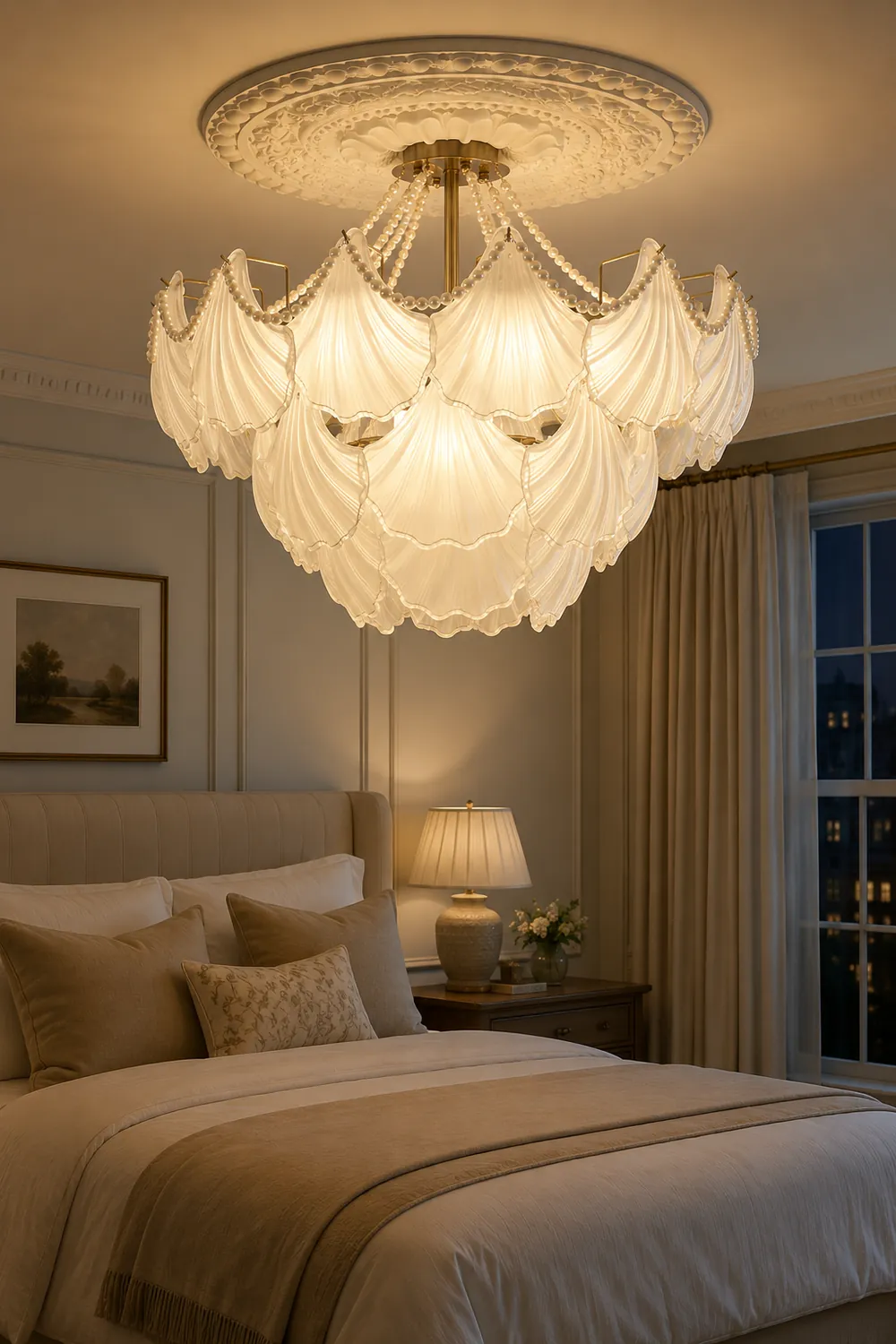 Scallop Shell Chandelier - Lumpaz