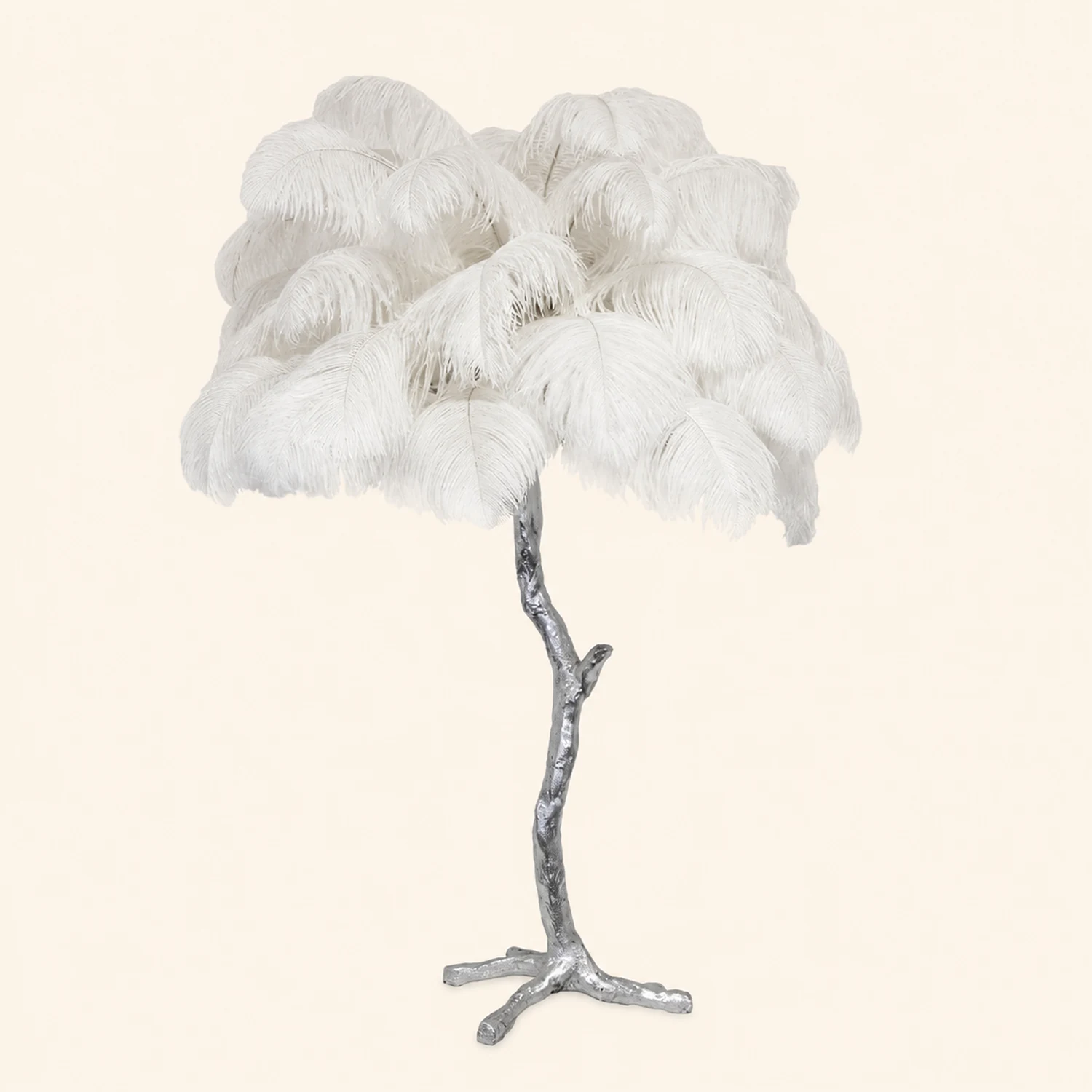 Ostrich Feather Table Lamp - Lumpaz