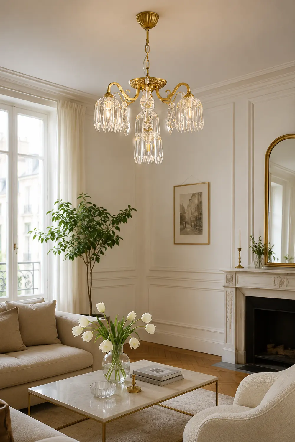 Astrid Droplet Glass Chandelier - Lumpaz