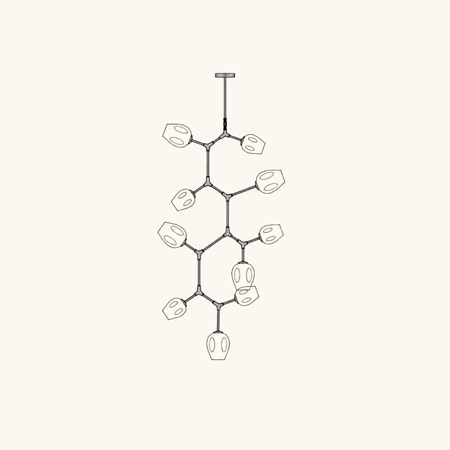 Perry Globe Vertical Chandelier - Lumpaz