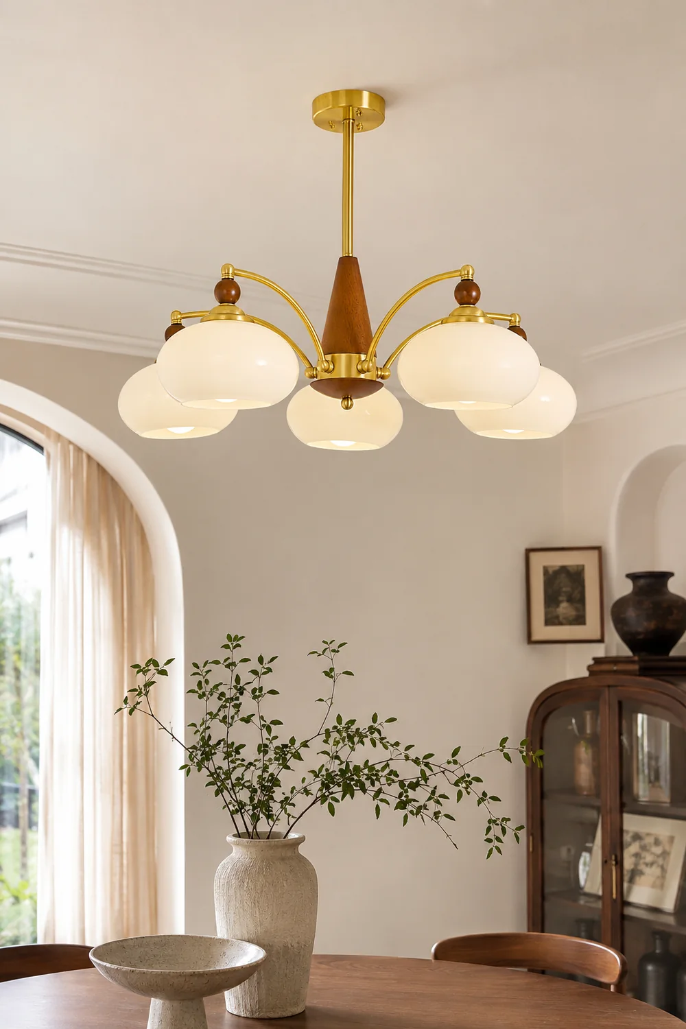 Tillary Wood Chandelier - Lumpaz