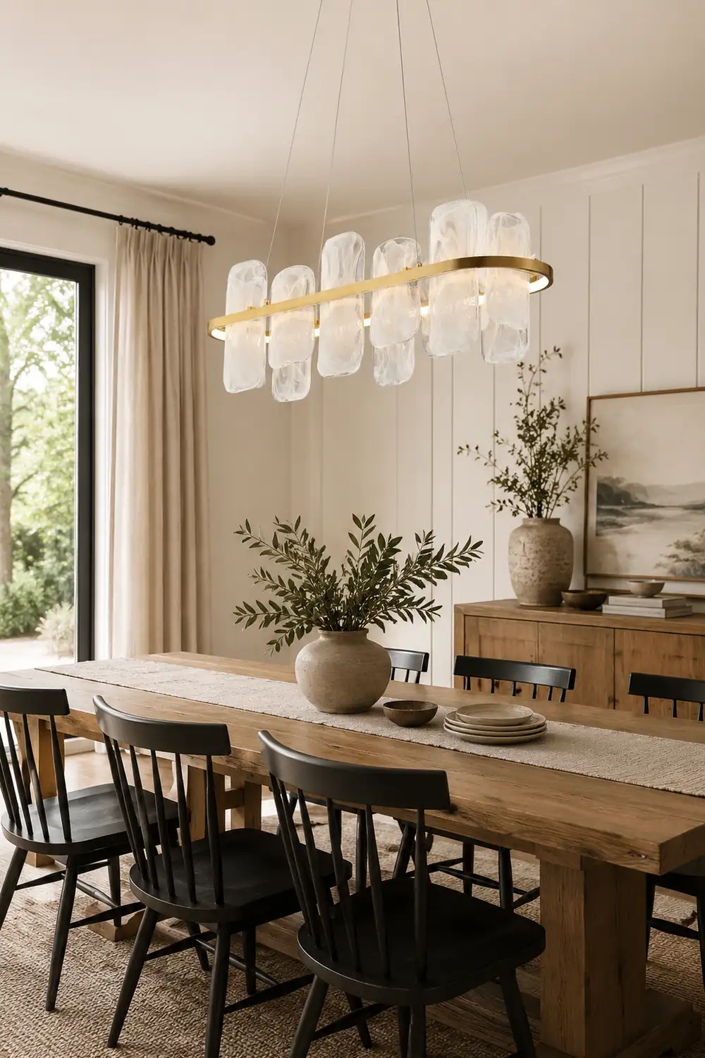 Mille Long Glass Chandelier - Lumpaz