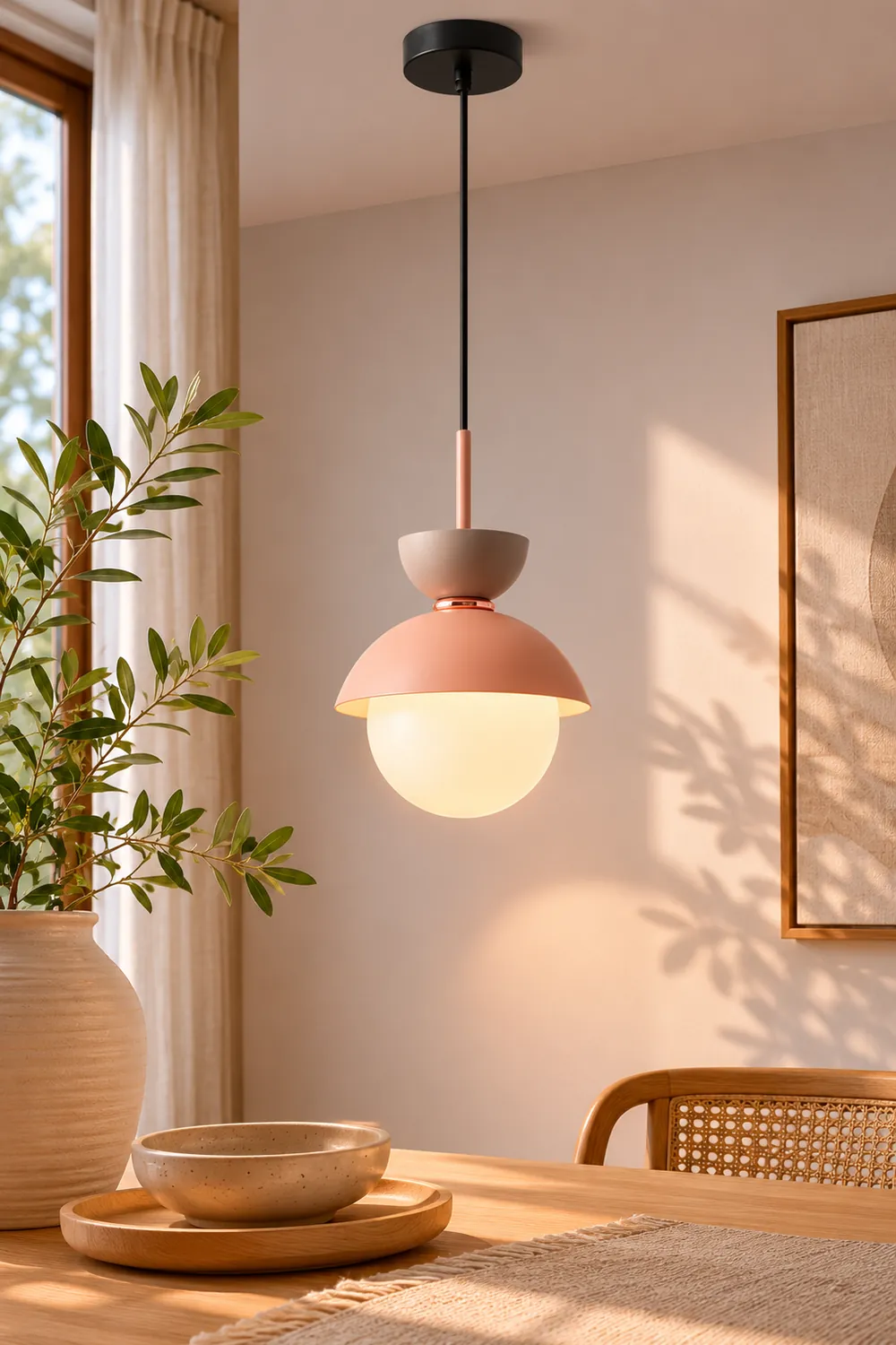 Macaroon Double Heads Metal Pendant Light - Lumpaz