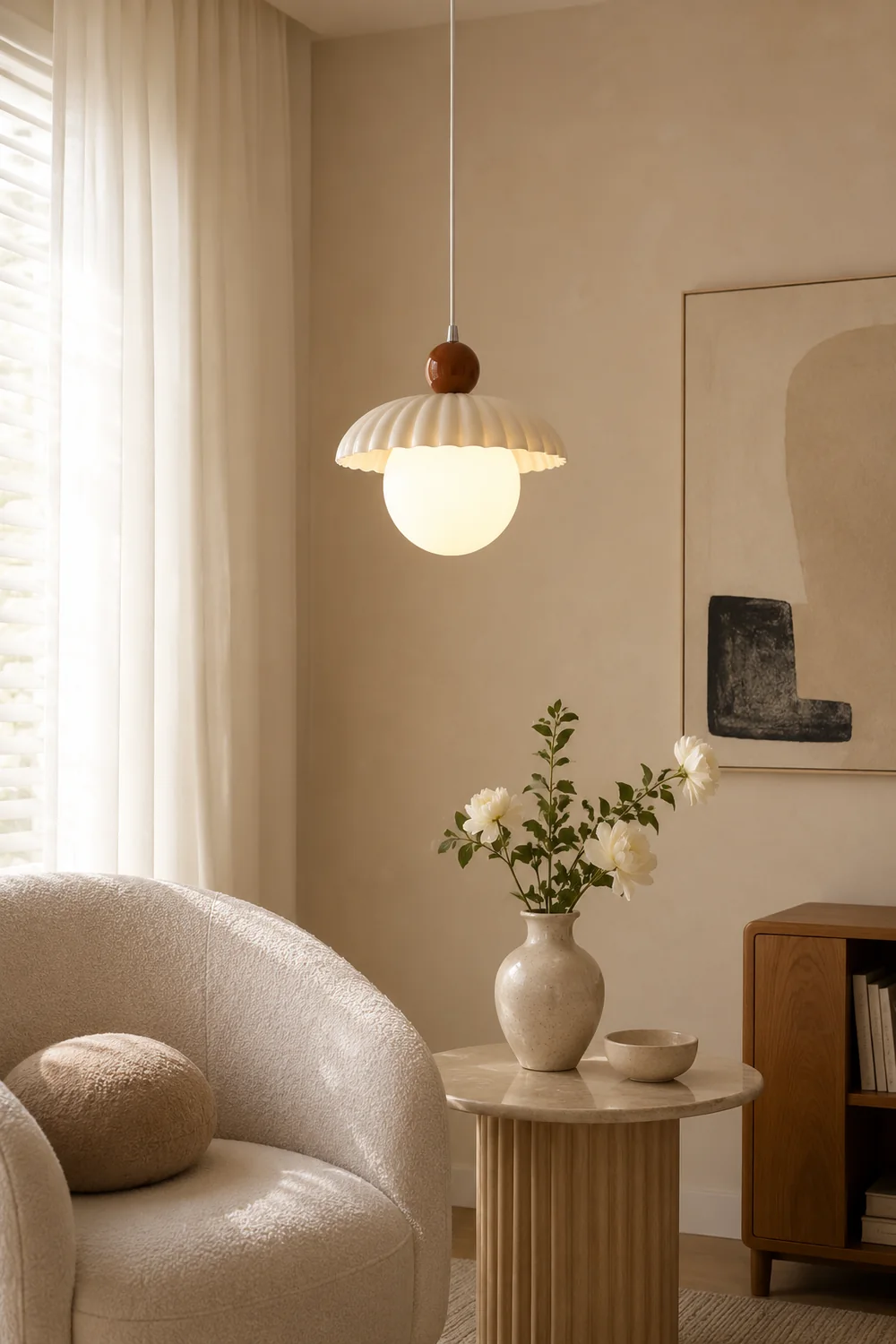 French Style Small Living Room Pendant Light - Lumpaz
