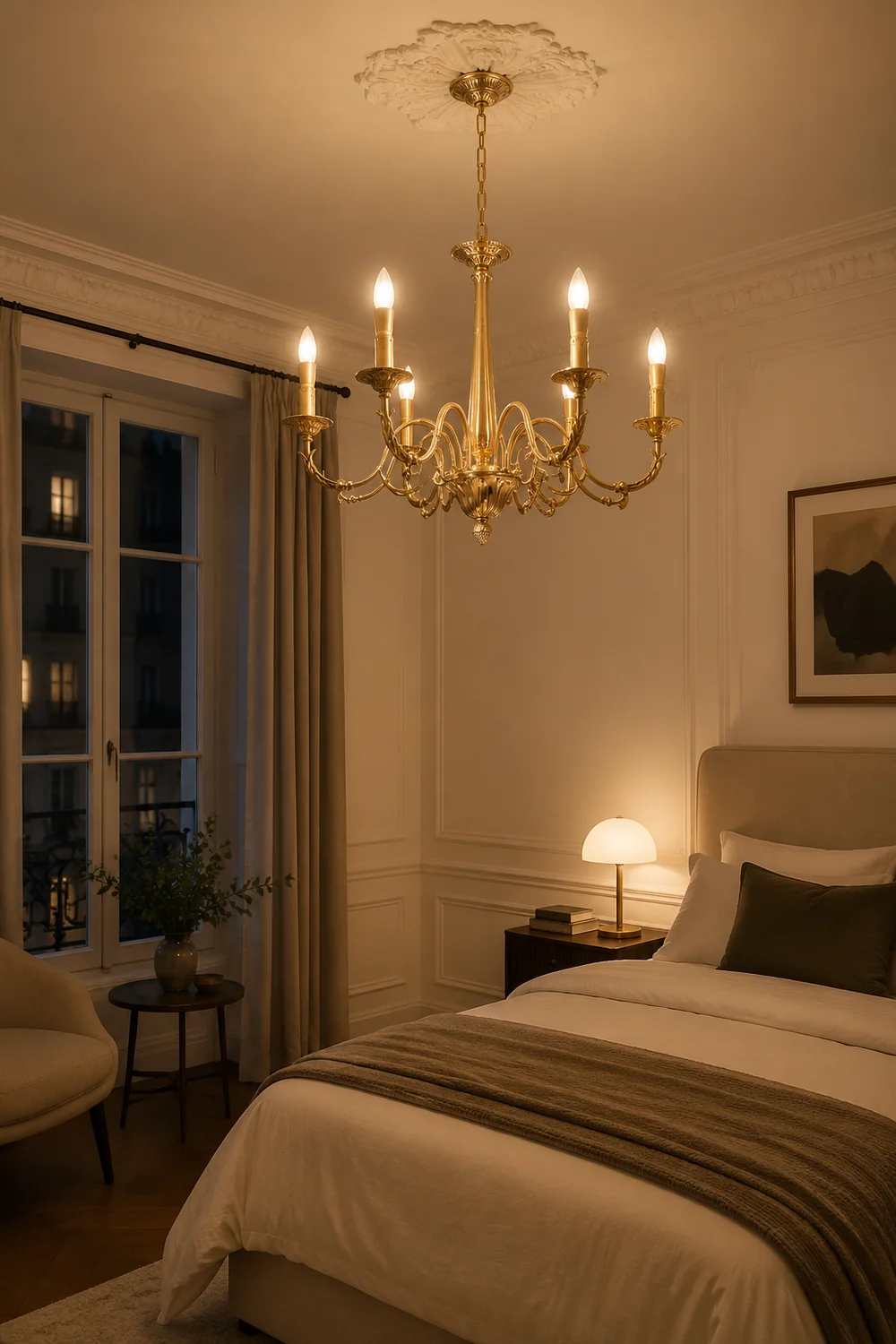 Candle Brass Chandelier - Lumpaz