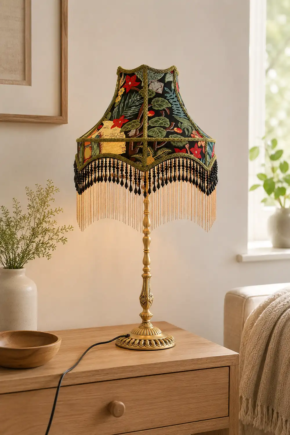 Retro Peony Table Light - Lumpaz