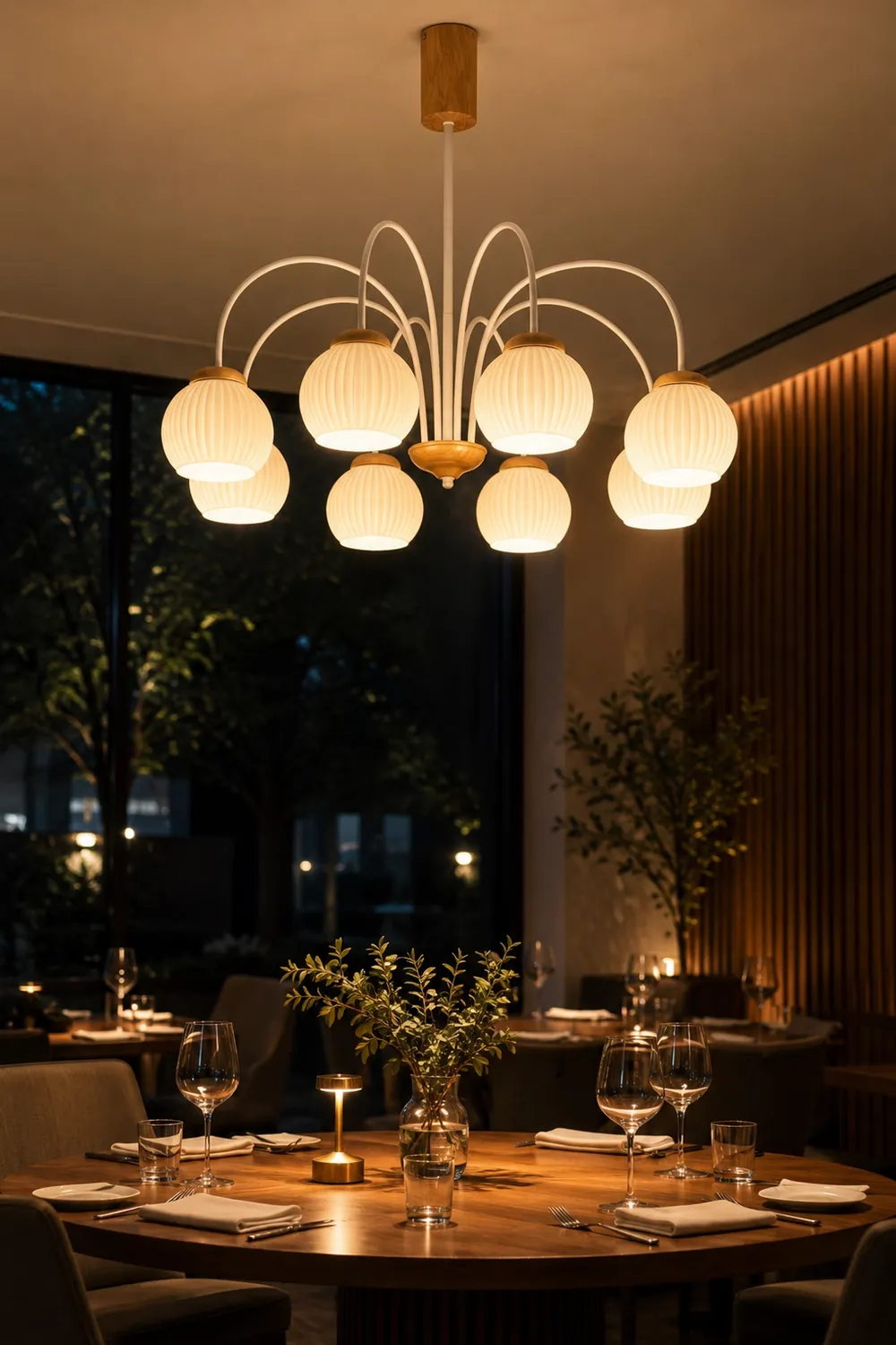 Molecural Wood Chandelier - Lumpaz