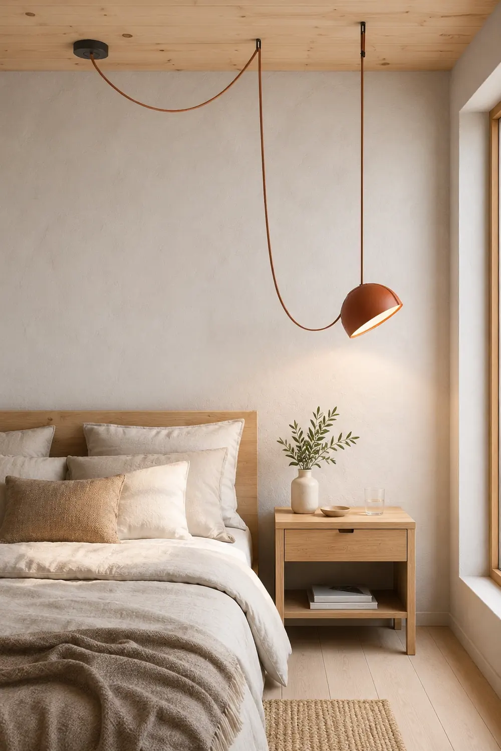 Light Rail Semispheres Leather Pendant Lamp - Lumpaz