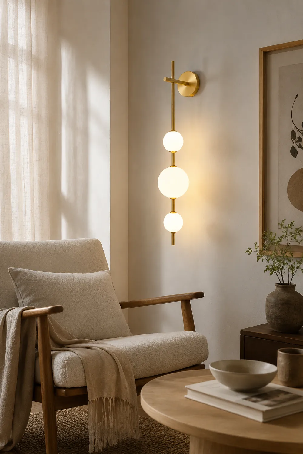 Vertical Globe Wall Lamp - Lumpaz