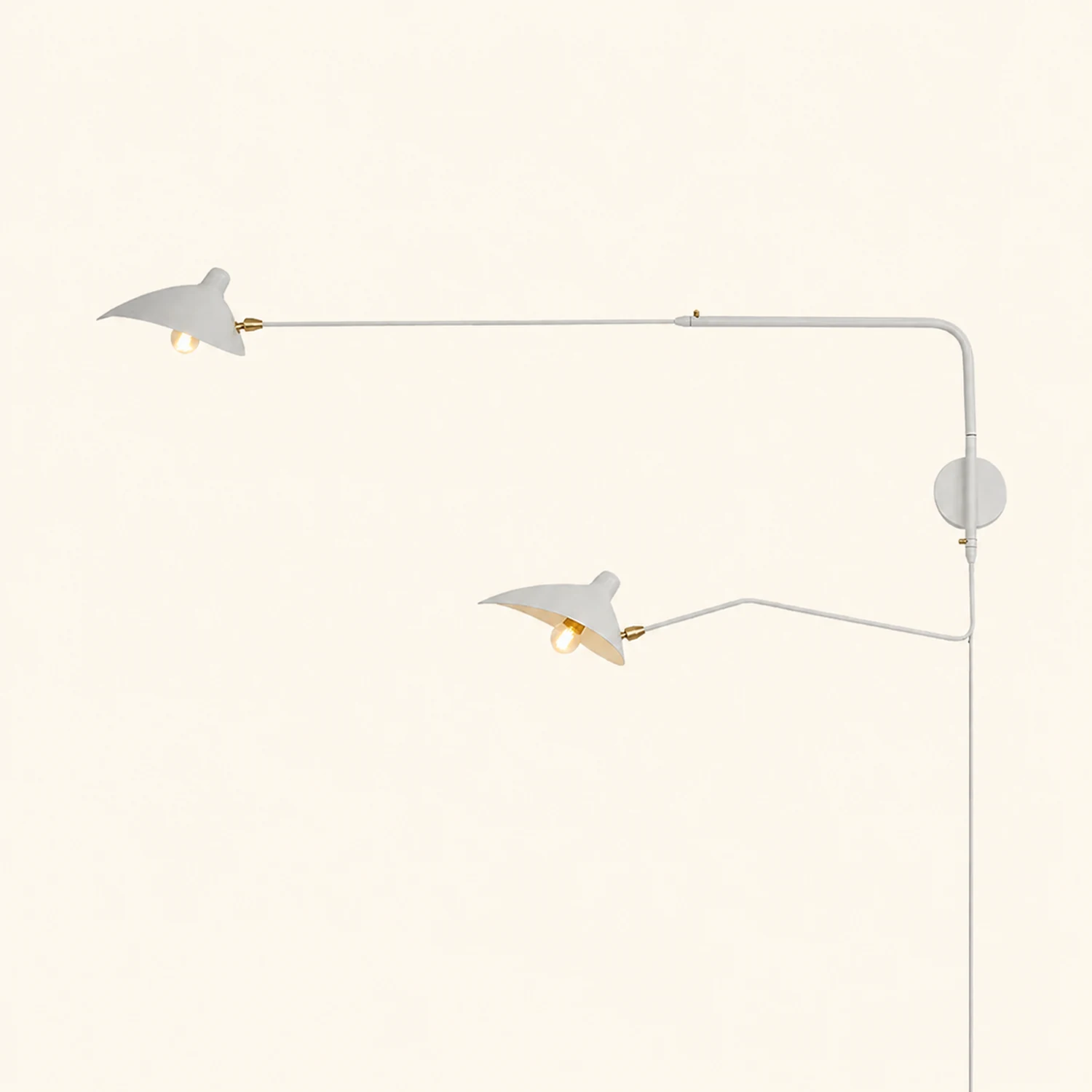 Serge Mouille Plug In Wall Lamp - Lumpaz