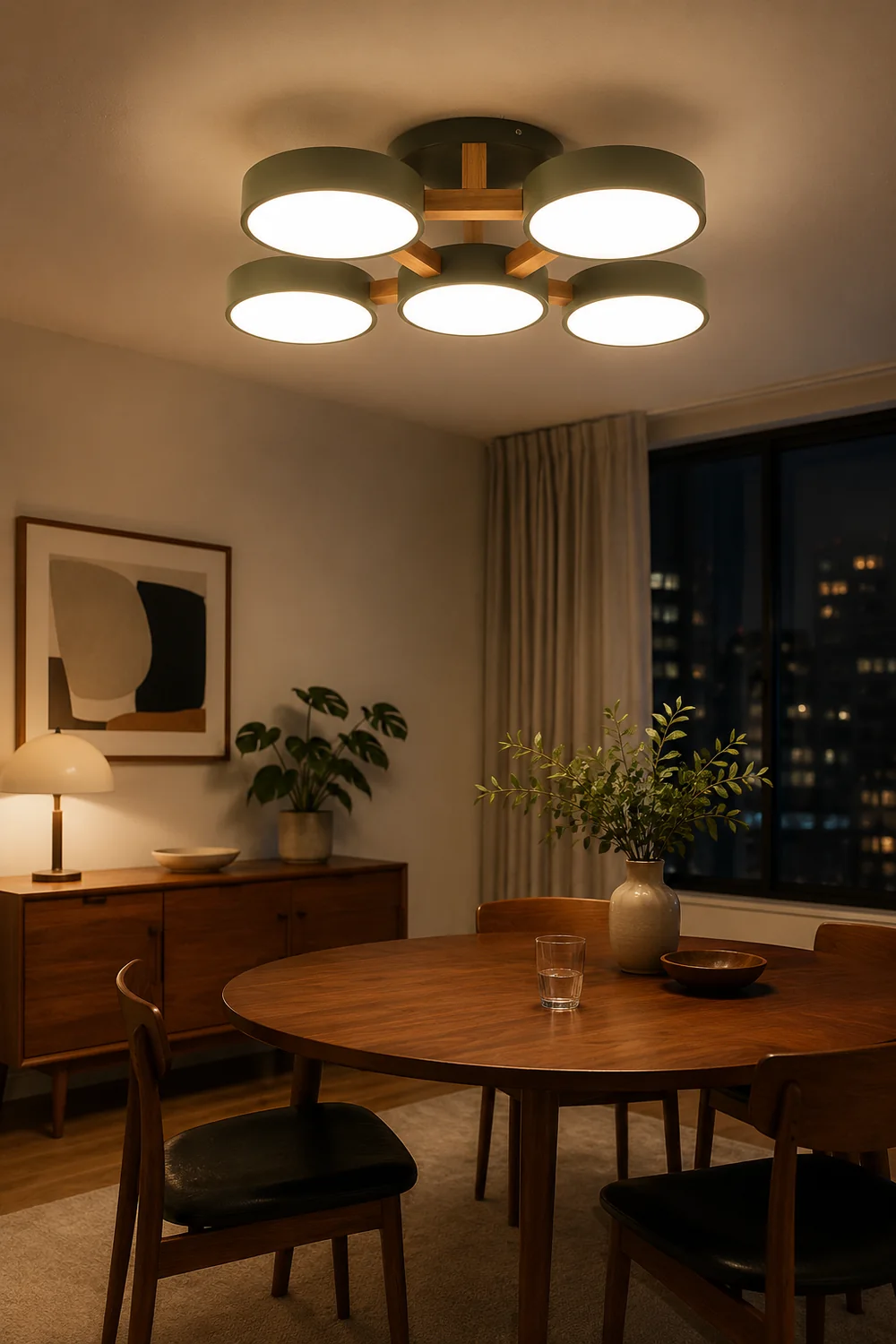 Contemporary Acrylic Multi-Heads Ceiling Light - Lumpaz