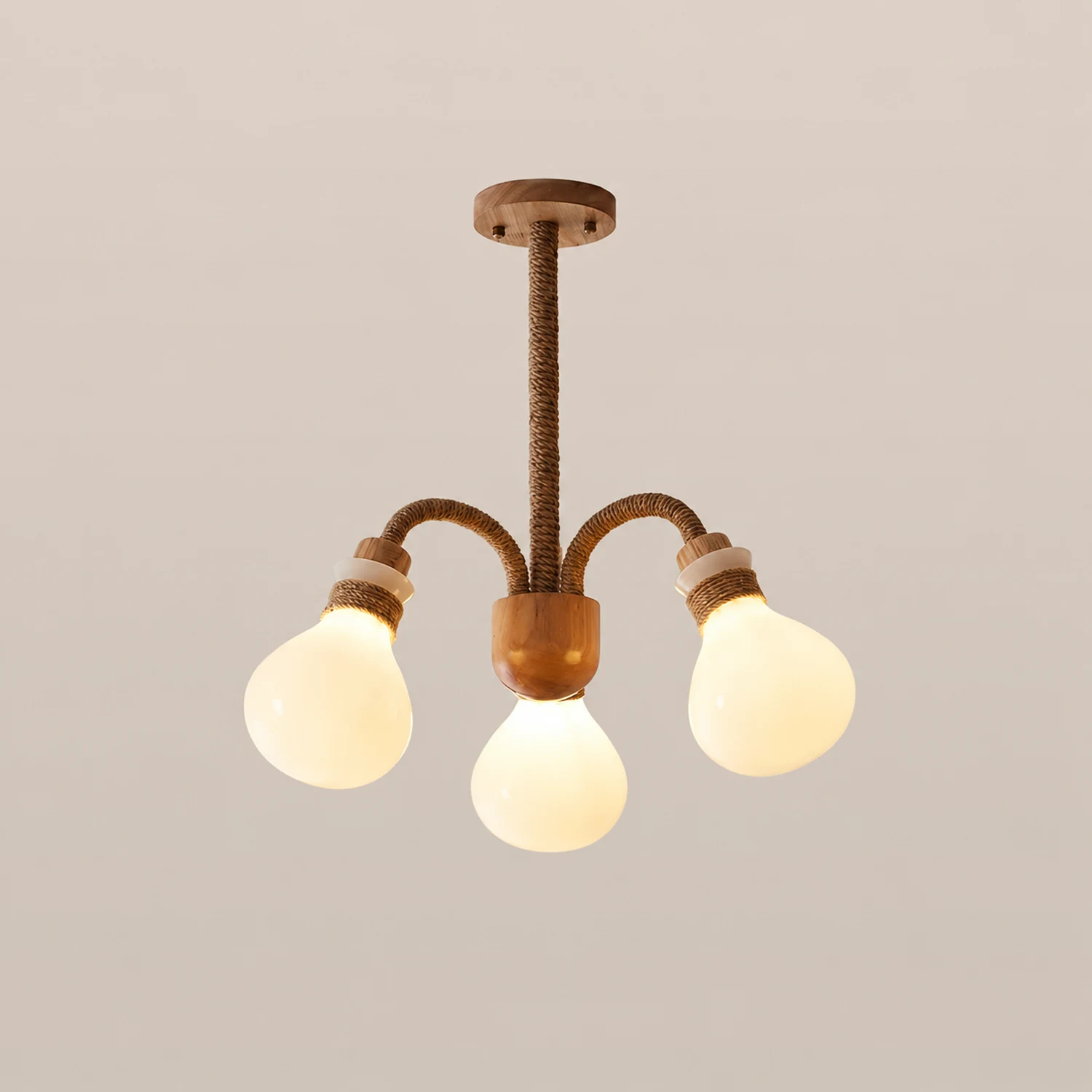 Hemp Rope Chandelier - Lumpaz