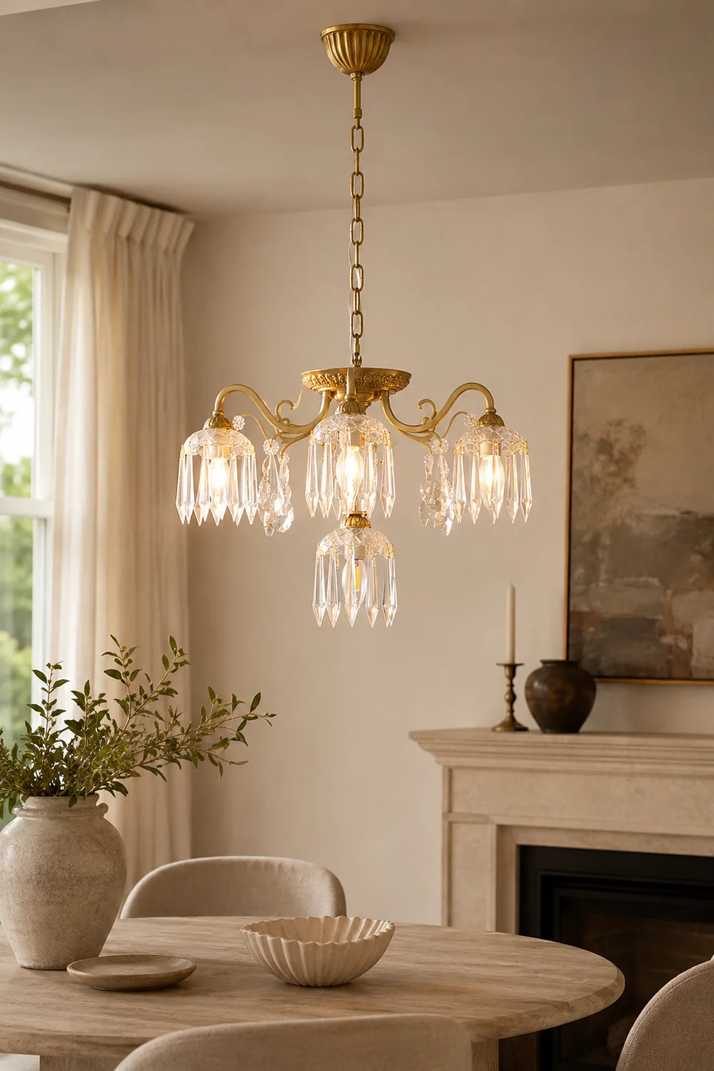 Astrid Droplet Glass Chandelier - Lumpaz