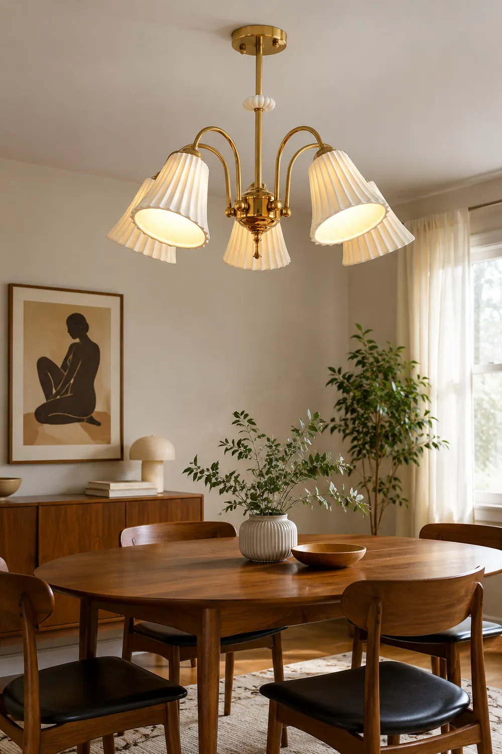 Asea Brass Chandelier - Lumpaz
