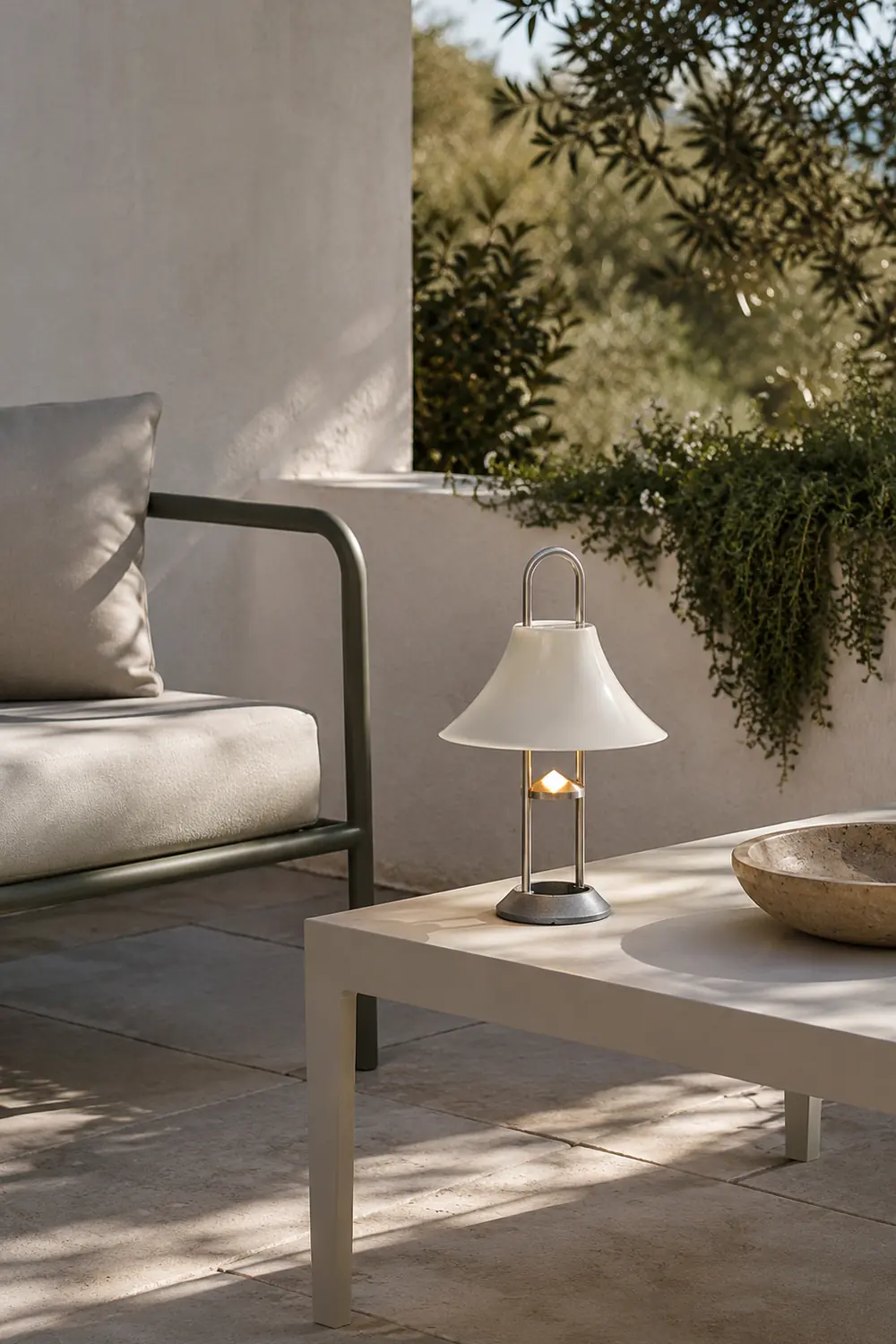 Mousqueton Outdoor Built-in Battery Table Lamp - Lumpaz