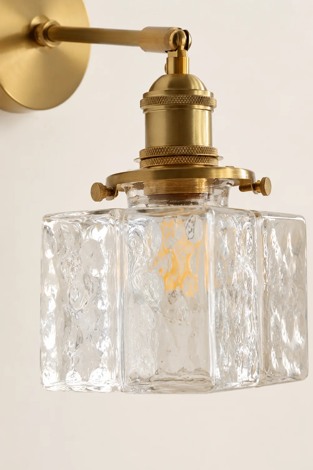 Jewel Glass Brass Wall Lamp - Lumpaz