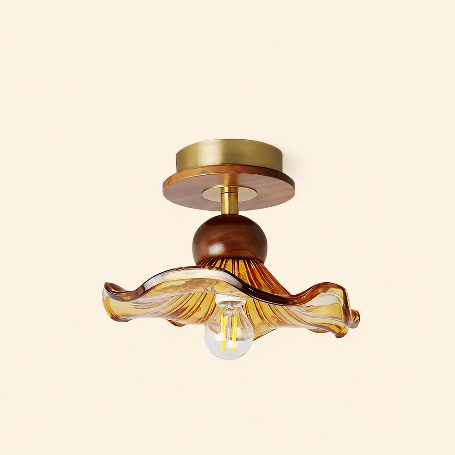 Kapok Wood Ceiling Light - Lumpaz