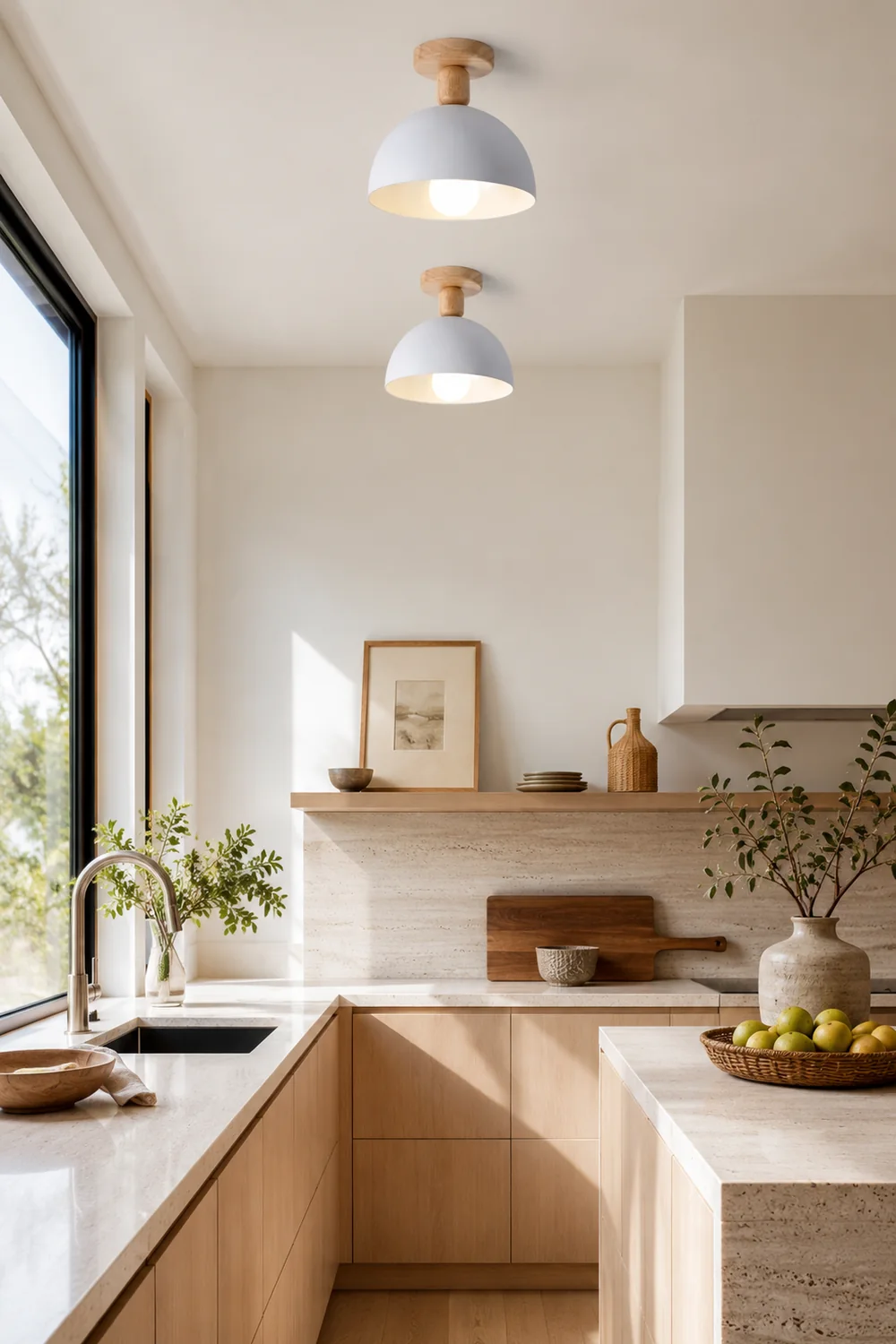 Scandinavian Simple Round Ceiling Light - Lumpaz