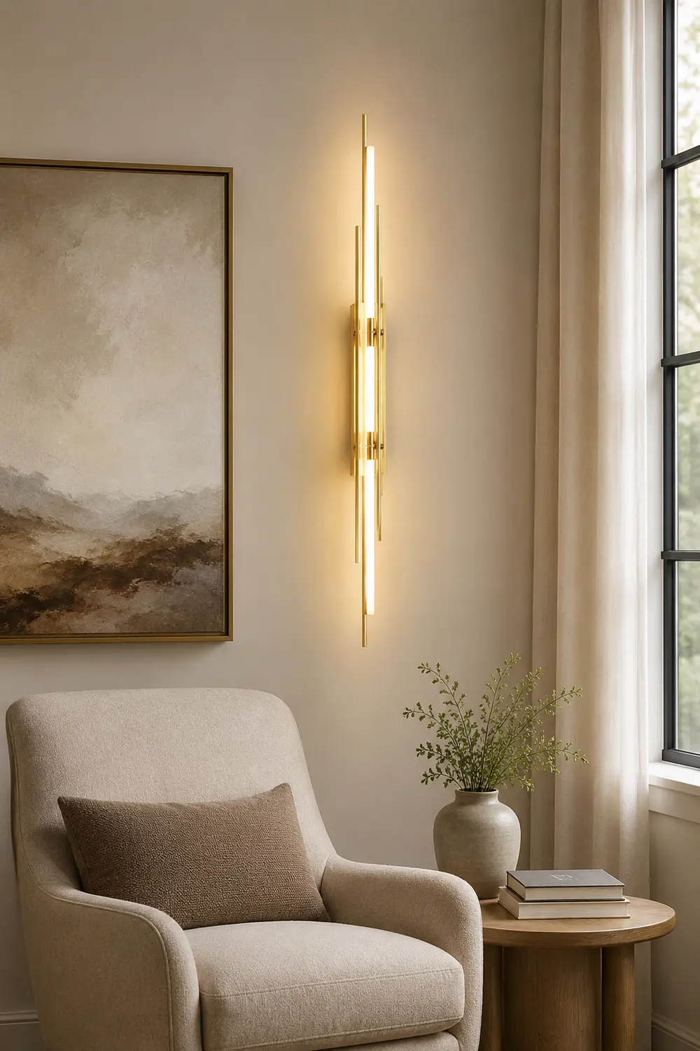 Brass Line Wall Lamp - Lumpaz