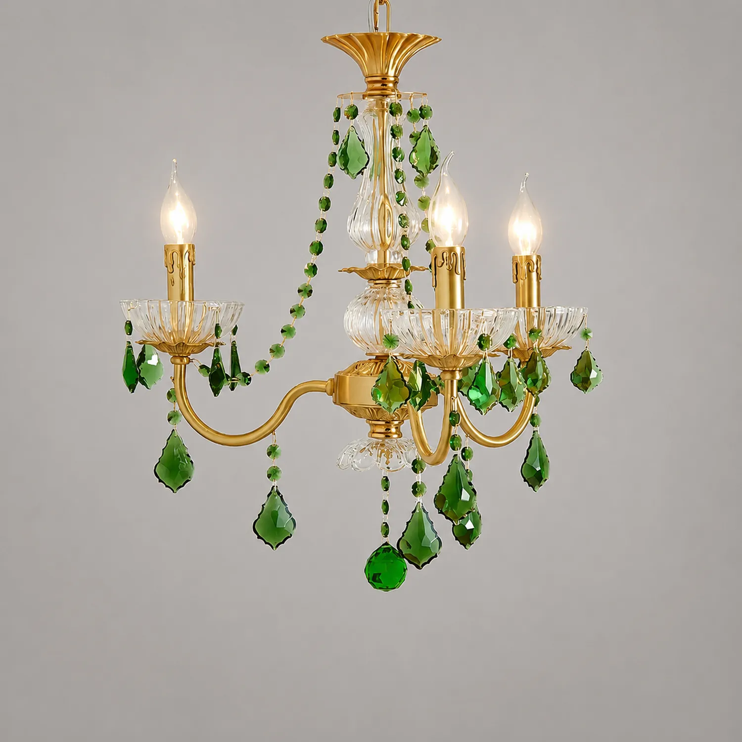 Magdalena Brass Chandelier - Lumpaz