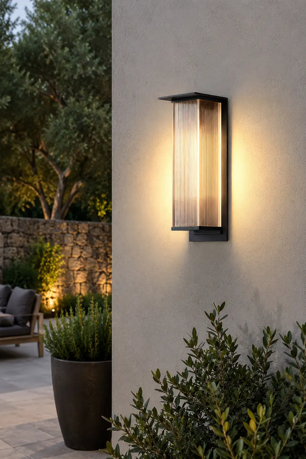 Oleron Box Outdoor Wall Lamp - Lumpaz