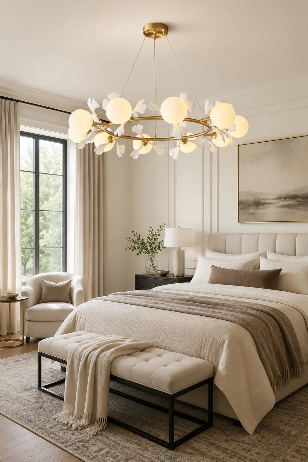 Allanie Gingko Round Chandelier - Lumpaz