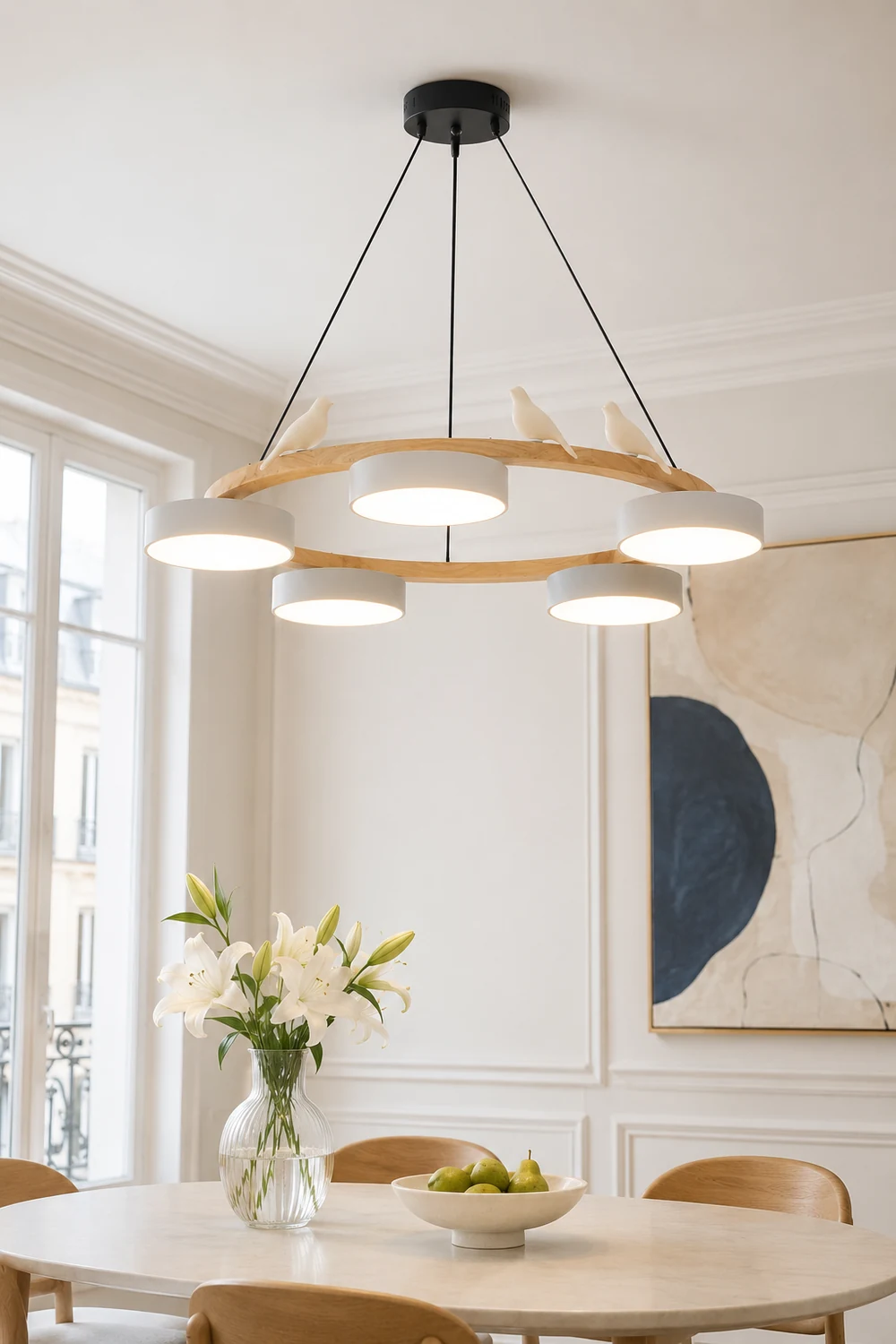 Sienna Bird Round Chandelier - Lumpaz