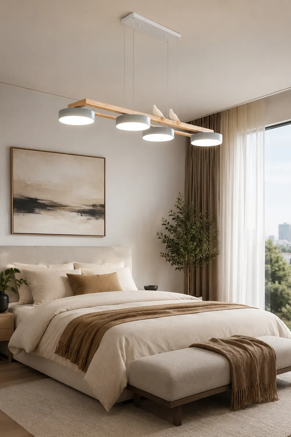 Sienna Bird Long Chandelier - Lumpaz