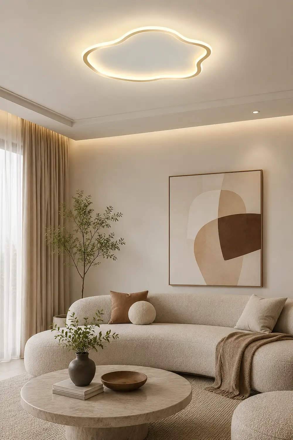 Creative Irregularly Flush Mount Ceiling Light - Lumpaz