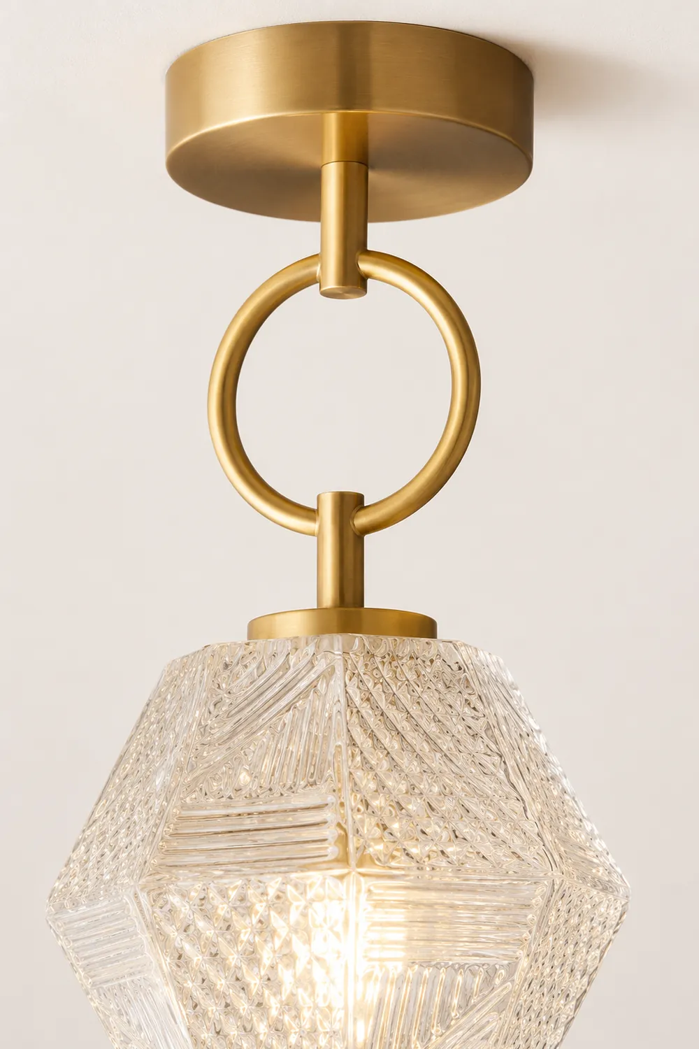 Diamond Cut Art Deco Ceiling Light - Lumpaz