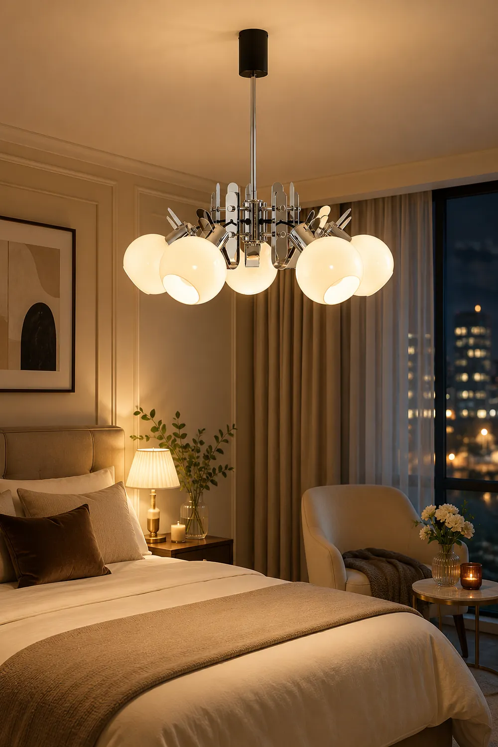 Geometrical Glass Chandelier - Lumpaz