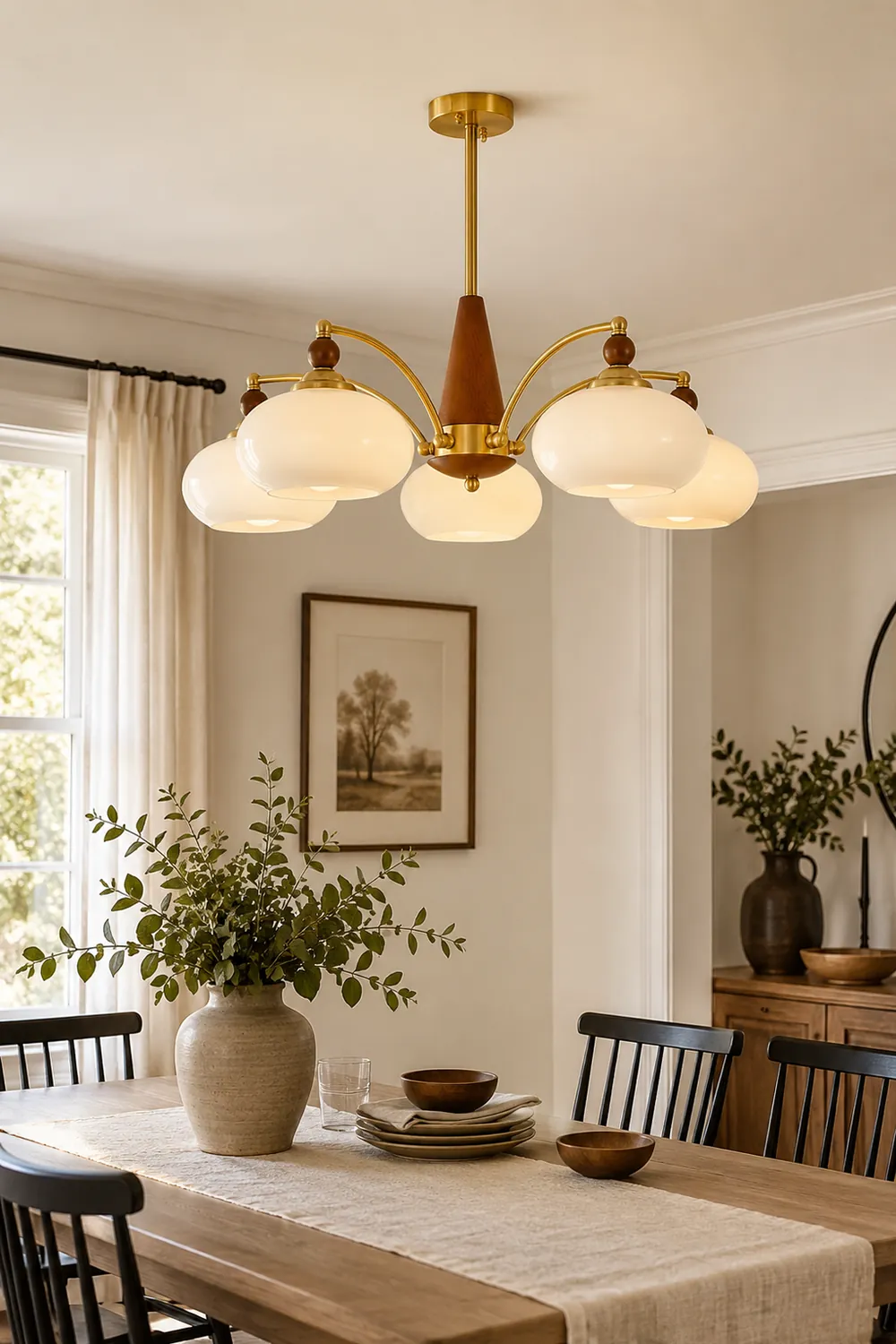 Tillary Wood Chandelier - Lumpaz