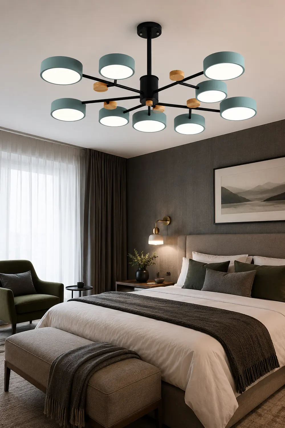 Contemporary Acrylic LED Hanging Pendant Light - Lumpaz